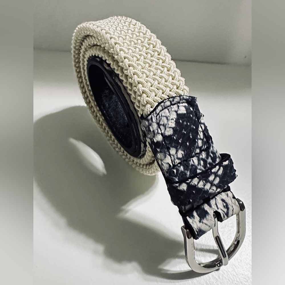 COPY - Unisex Blue, Gray & Beige Woven Elastic Rayon NWOT